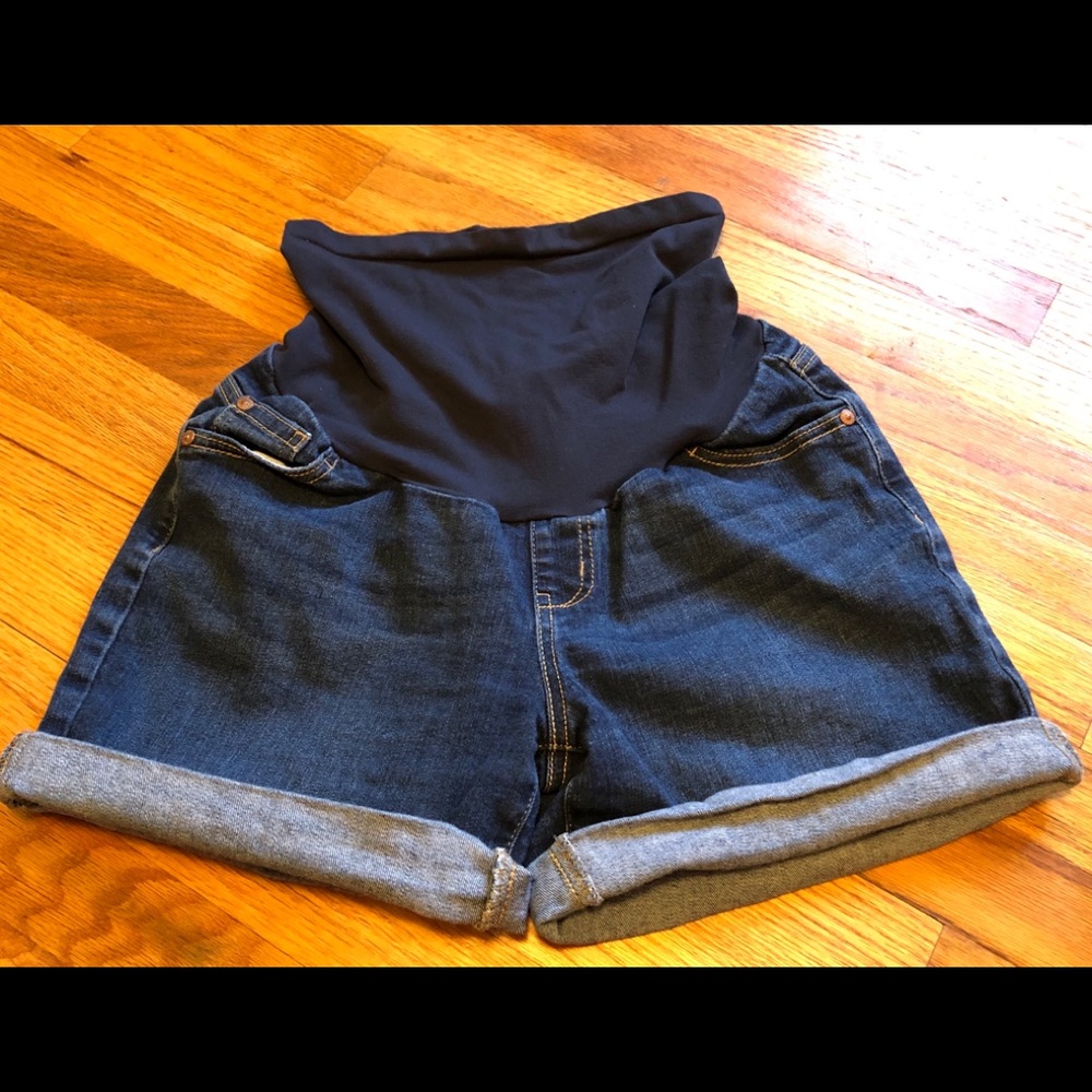 Indigo Blue Maternity Shorts